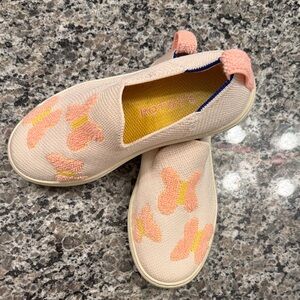 Rothy's Girls Pink Butterfly Slip-On Shoes